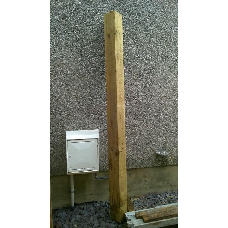 Single length 6" x 6" post 2.4m long