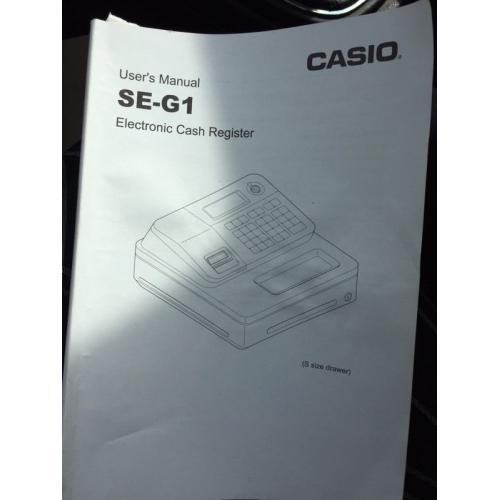 Casio se-g1 electronic cash register