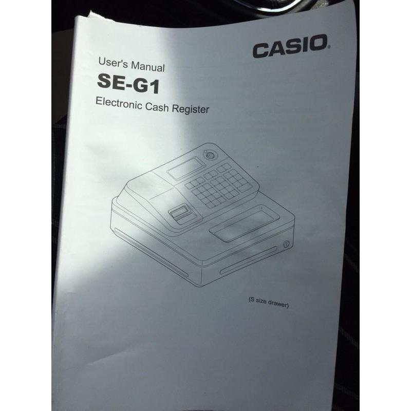 Casio se-g1 electronic cash register