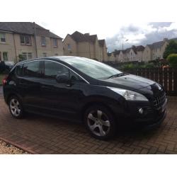 Lovely Black Peugot 3008. 1Full year MOT. 5Door- Bluetooth- many extras
