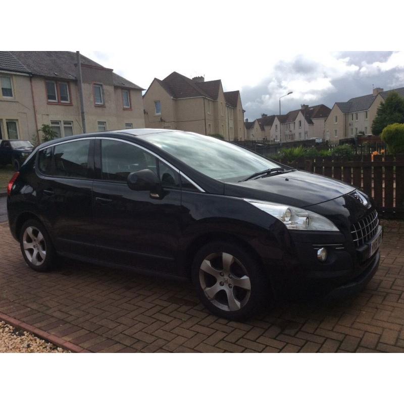 Lovely Black Peugot 3008. 1Full year MOT. 5Door- Bluetooth- many extras