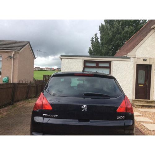 Lovely Black Peugot 3008. 1Full year MOT. 5Door- Bluetooth- many extras