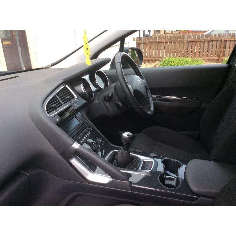 Lovely Black Peugot 3008. 1Full year MOT. 5Door- Bluetooth- many extras