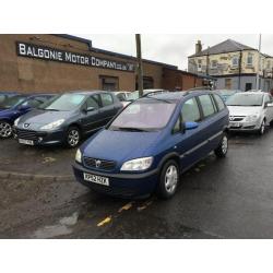 2002 Vauxhall Zafira 1.6 i 16v Comfort 5dr (a/c)