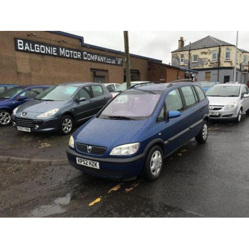 2002 Vauxhall Zafira 1.6 i 16v Comfort 5dr (a/c)