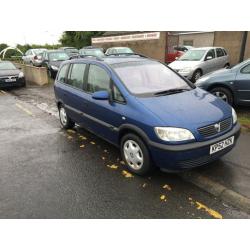 2002 Vauxhall Zafira 1.6 i 16v Comfort 5dr (a/c)