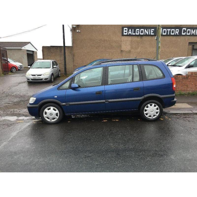 2002 Vauxhall Zafira 1.6 i 16v Comfort 5dr (a/c)
