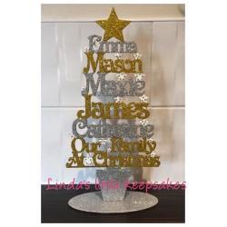 Glittered Christmas tree