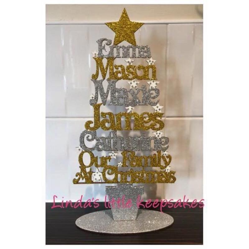 Glittered Christmas tree