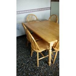 Table and 6 chairs