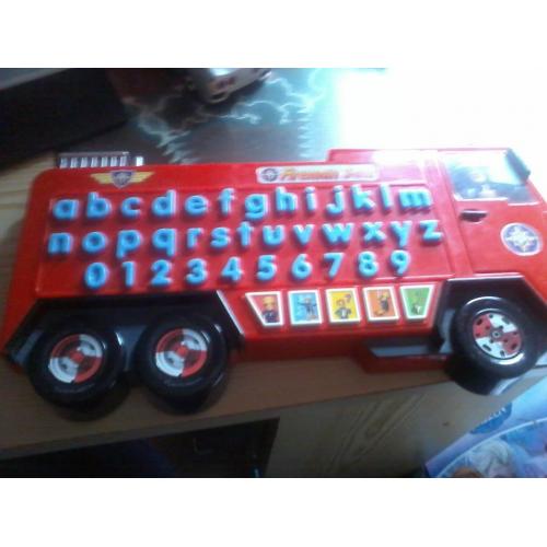 FIREMAN SAM A-Z AND LEARNING PAD. BATTERY OPERATED