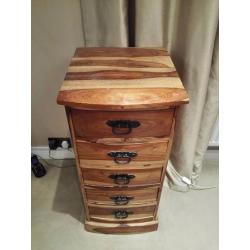Bali Seesham Solid Wood 5 drawer Chest