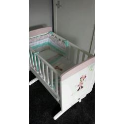 Babys minnie mouse swinging crib