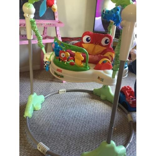 Jumperoo fisher price rainforest bouncer looking for quick sale