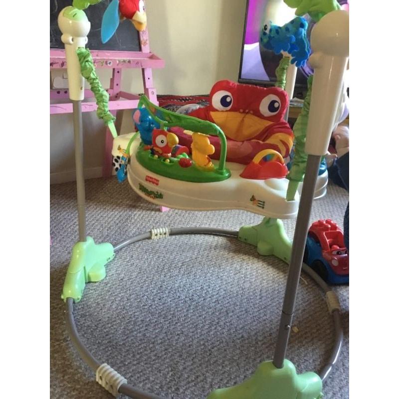 Jumperoo fisher price rainforest bouncer looking for quick sale