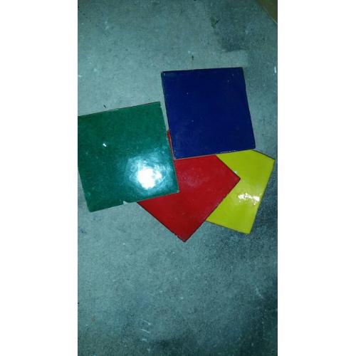 Multiple colored tiles