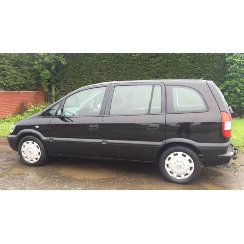 7 SEATER VAUXHALL ZAFIRA 1.6 (2003) full year mot, tow bar fitted