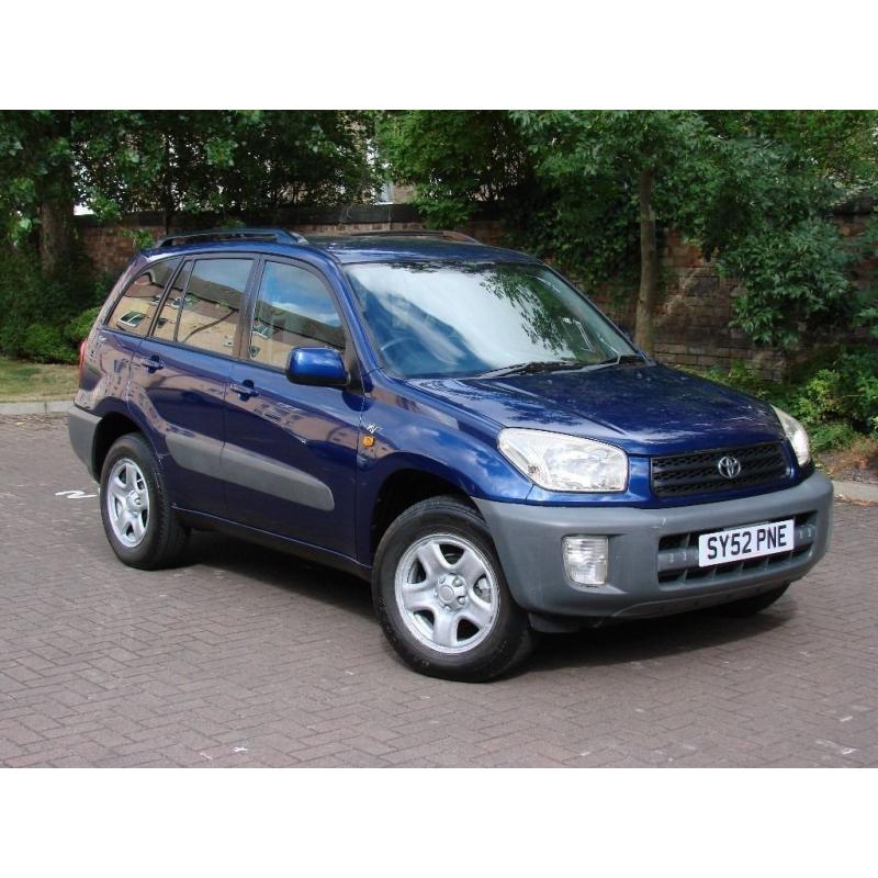 EXCELLENT 4X4!!! 52 REG TOYOTA RAV4 2.0 VVT-i NV 5dr, 1 YEAR MOT, FSH, PARKING SENSORS, WARRANTY
