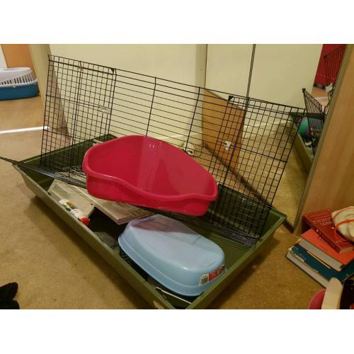 Large indoor rabbit cage
