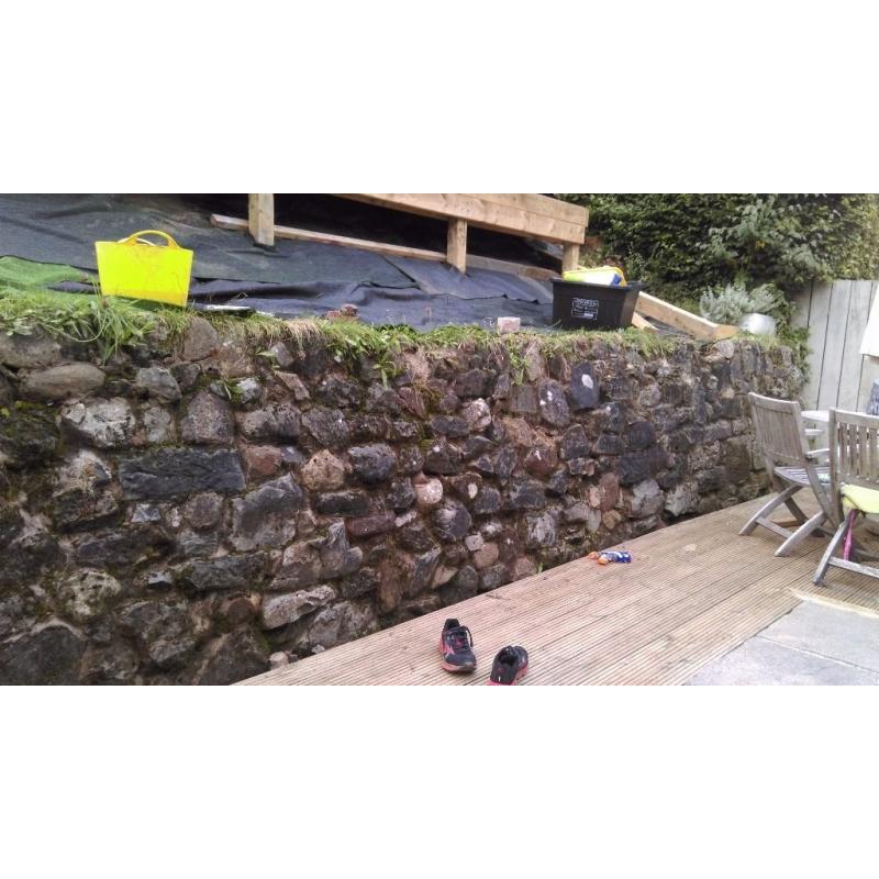 Sandstone wall stone