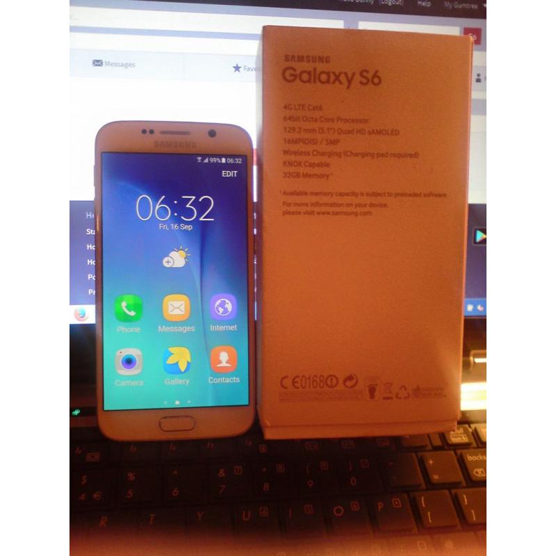 samsung galaxy S6 PEARL/WHITE