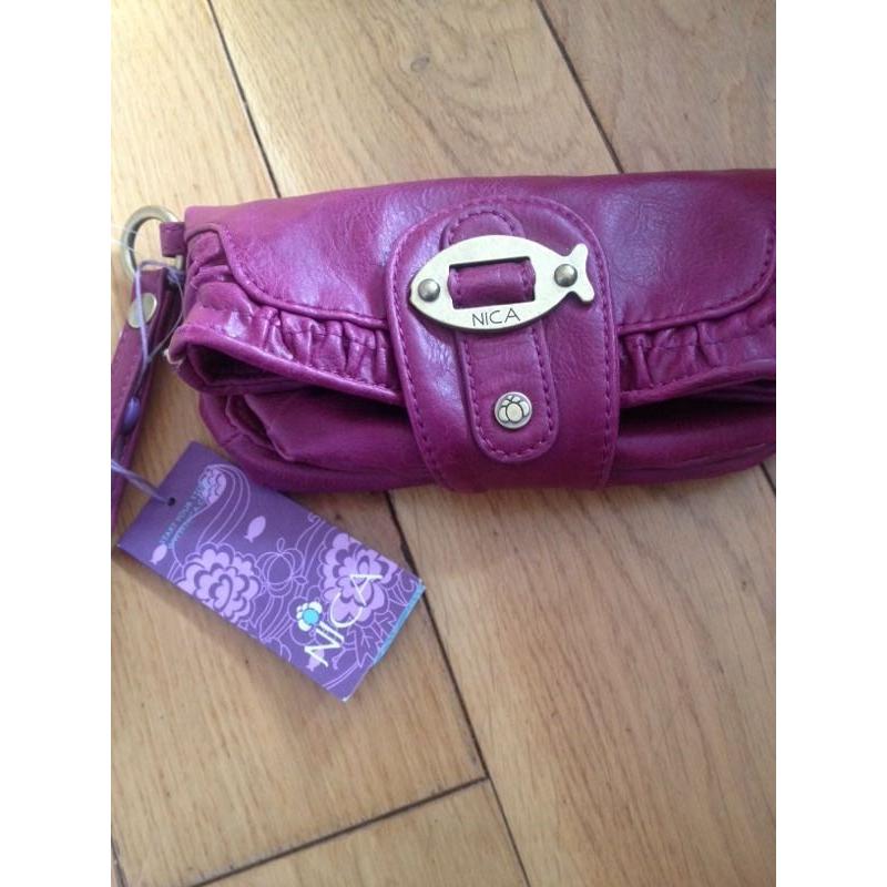 Brand new leather purse with bag space