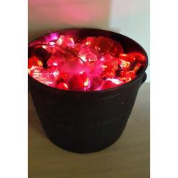 Large witches cauldron halloween with smoke machine, and glass bricks
