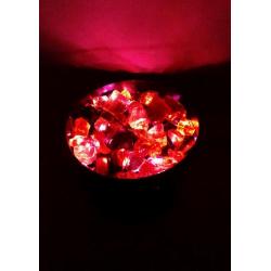 Large witches cauldron halloween with smoke machine, and glass bricks