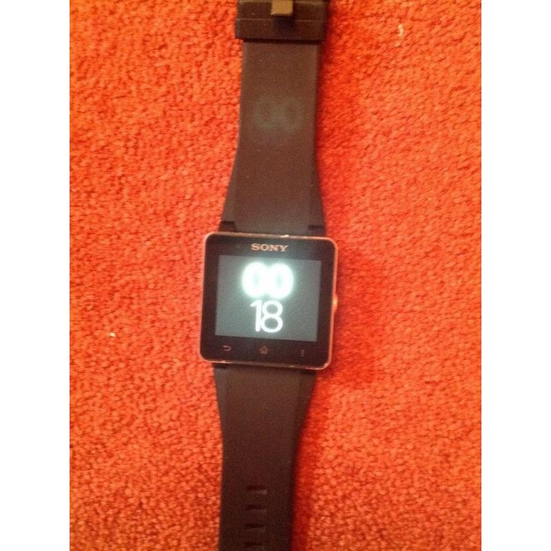 Sony wireless headphones & Sony smartwatch