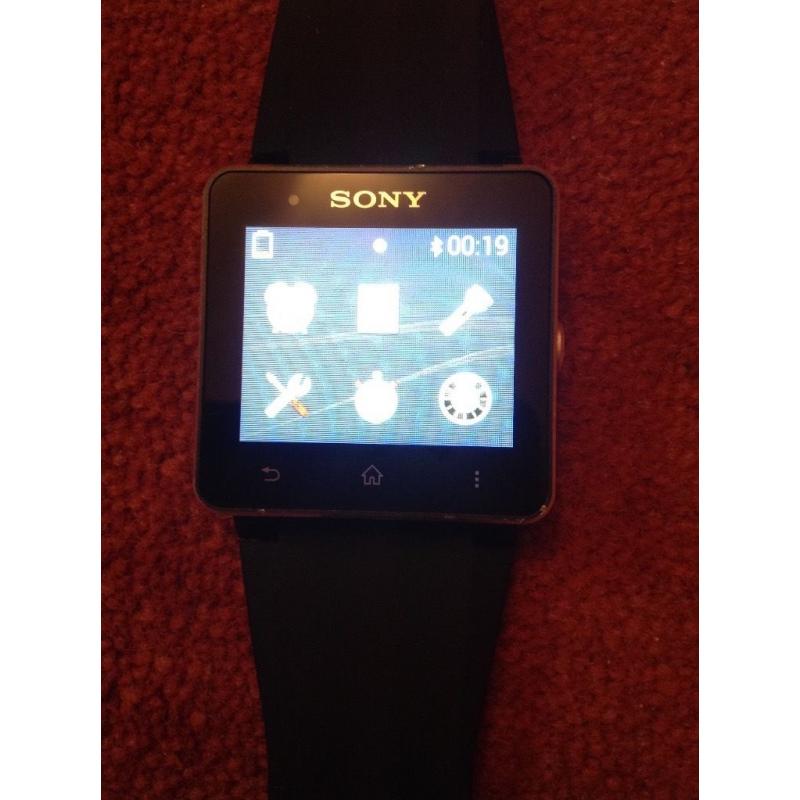 Sony wireless headphones & Sony smartwatch