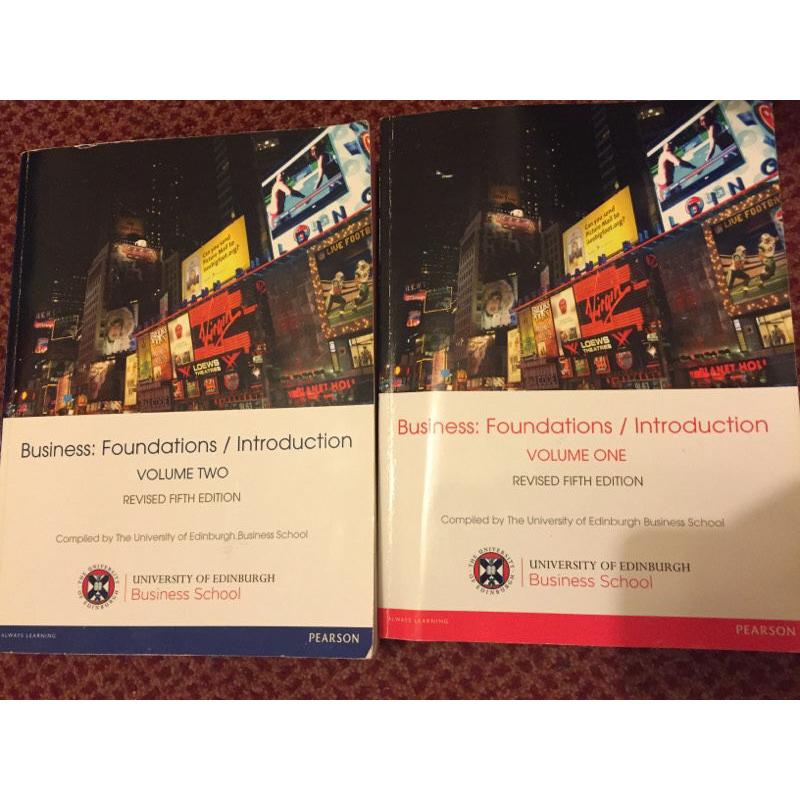 Introduction/ foundations to business