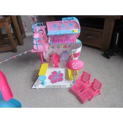 Barbie cruise ship, vending machine and wardrobe