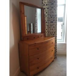 Solid wood King size bed, excellent condition
