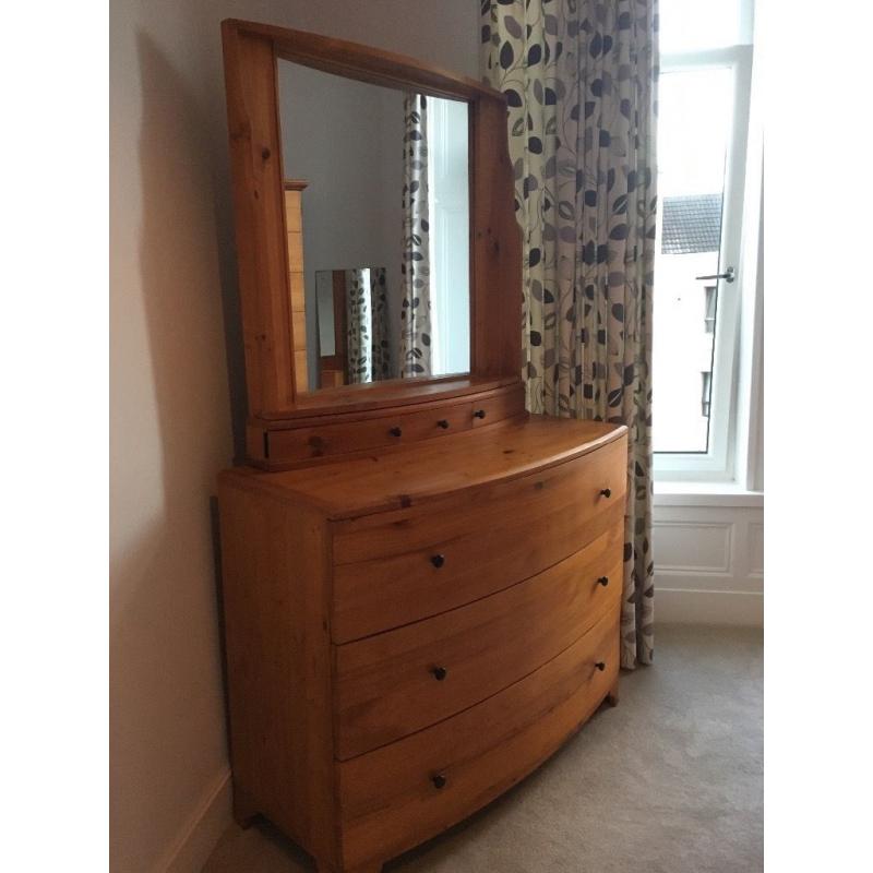 Solid wood King size bed, excellent condition