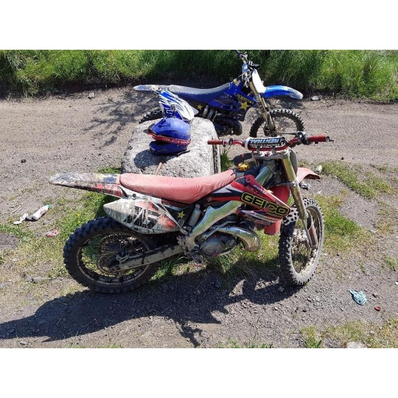 Honda cr250 motocross