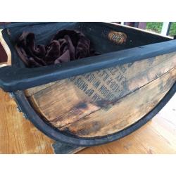Large Whisky Barrel reclaimed Cask Dog Bed