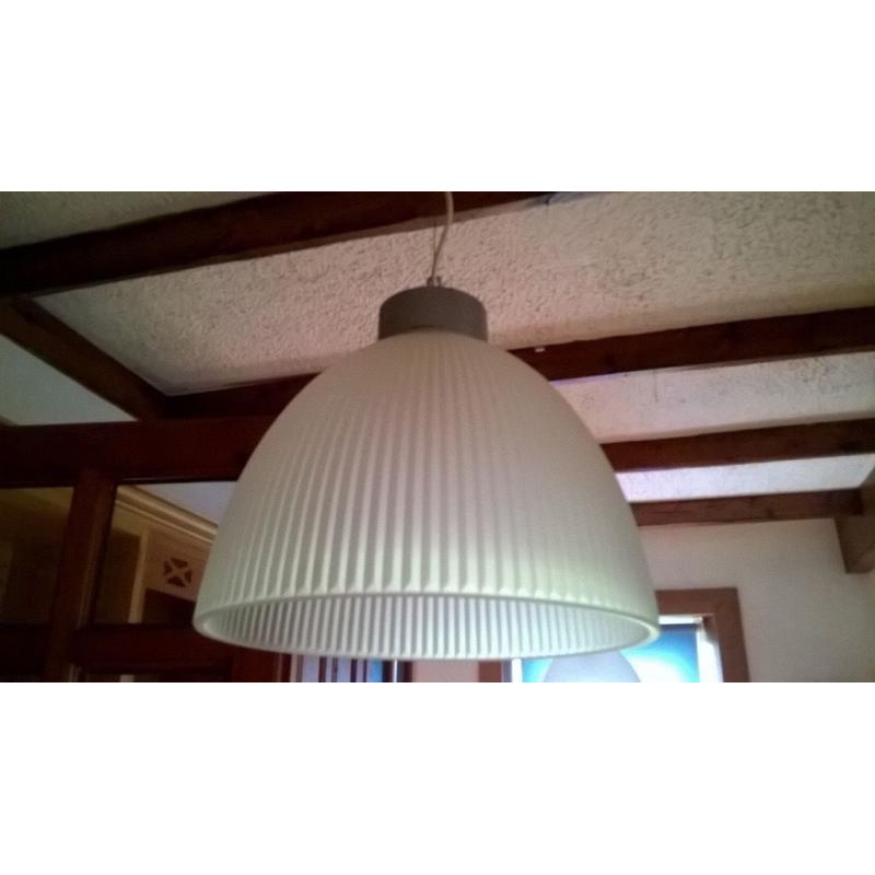 IKEA pendant glass light fitting