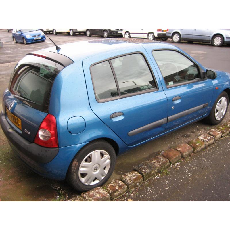 RENAULT CLIO 1.2 5DOOR 2001 BLUE METALLIC