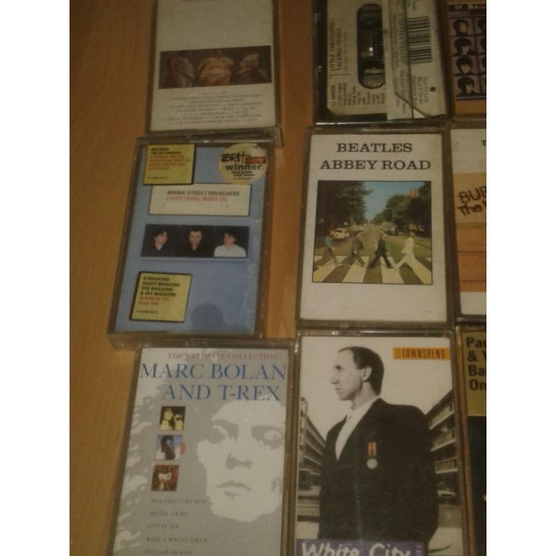 Collection of Original VHS music videos + cassettes all in excellent condition.Not all are pictured)