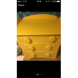 Kids funky furniture , bed , wardrobe , bed side table and drawers