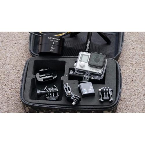 GoPro Hero 4 Black edition + Accessories (Mint Condition)