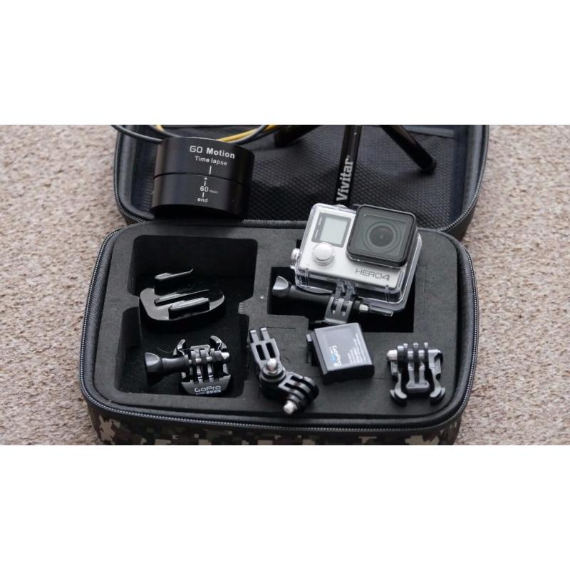 GoPro Hero 4 Black edition + Accessories (Mint Condition)