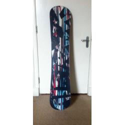 155cm AIRTRACKS SNOWBOARD + 8.0 UK SIZE BOOTS + BINDINGS + BAG (all used once)