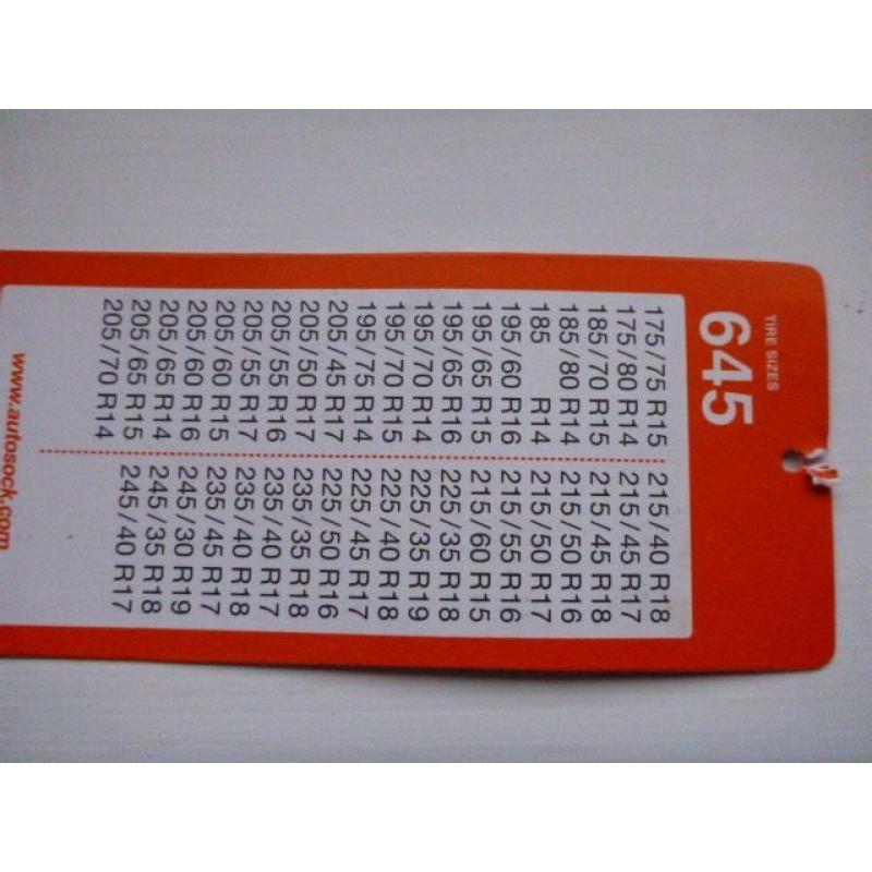 AutoSock Winter Tyre Sock size 645.