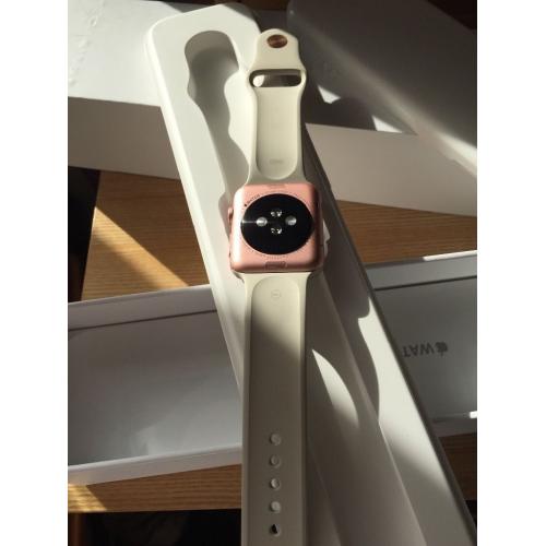 Apple sports watch iwatch. 42mm rose gold excellent condition