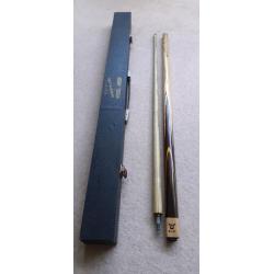 Riley 2-Piece Jimmy White Cue With Sports Life Hard Case Snooker Pool