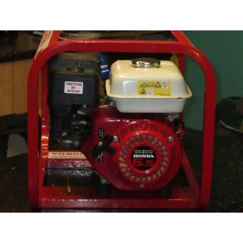 (R) 3.5KVA TOP OF THE RANGE GENUINE HONDA POWER TOOLS GENERATOR WITH LOW OIL AUTOMATIC SHUTDOWN