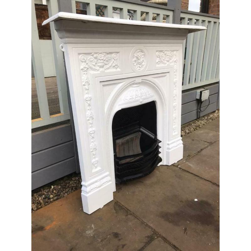 Cast iron bedroom fireplace