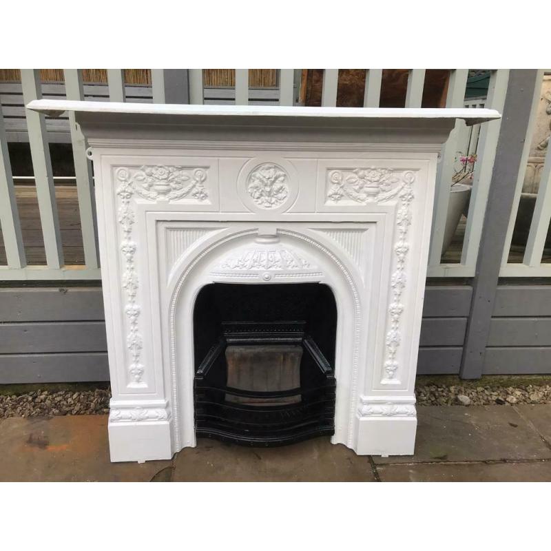 Cast iron bedroom fireplace