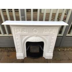 Cast iron bedroom fireplace